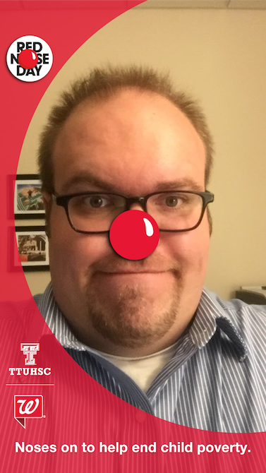 "Red Nose Day" Snapchat Geofilter